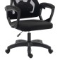 ΚΑΡΕΚΛΑ ΓΡΑΦΕΙΟΥ SALAS HM1223.01 ΠΟΛΥΠΡΟΠΥΛΕΝΙΟ & MESH--ΜΑΥΡΟ 60x60x118-128Υεκ