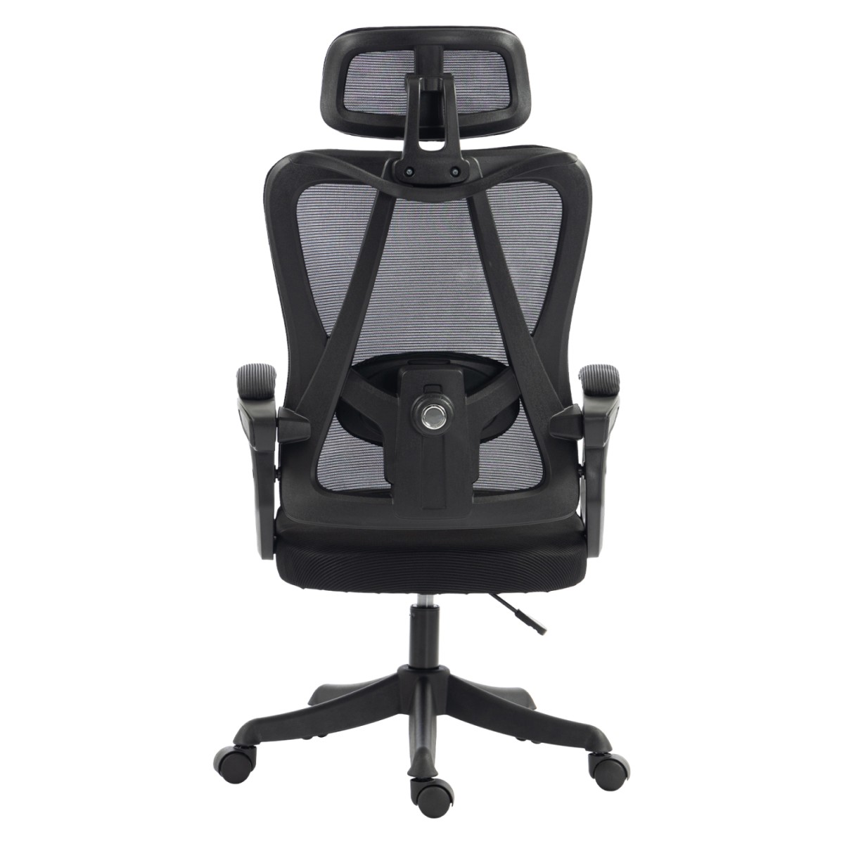 ΚΑΡΕΚΛΑ ΓΡΑΦΕΙΟΥ FRANTIC HM1224.01 ΜΑΥΡO MESH & ΠΟΛΥΠΡΟΠΥΛΕΝΙΟ 60x60x134Υεκ