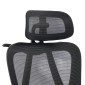 ΚΑΡΕΚΛΑ ΓΡΑΦΕΙΟΥ FRANTIC HM1224.01 ΜΑΥΡO MESH & ΠΟΛΥΠΡΟΠΥΛΕΝΙΟ 60x60x134Υεκ