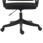 ΚΑΡΕΚΛΑ ΓΡΑΦΕΙΟΥ FRANTIC HM1224.01 ΜΑΥΡO MESH & ΠΟΛΥΠΡΟΠΥΛΕΝΙΟ 60x60x134Υεκ
