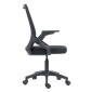 ΚΑΡΕΚΛΑ ΓΡΑΦΕΙΟΥ ZENITH HM1225.01 PP & MESH ΥΦΑΣΜΑ--ΜΑΥΡΟ 60x60x92-100Υεκ