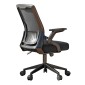 ΚΑΡΕΚΛΑ ΓΡΑΦΕΙΟΥ ZENITH HM1225.01 PP & MESH ΥΦΑΣΜΑ--ΜΑΥΡΟ 60x60x92-100Υεκ