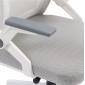 ΚΑΡΕΚΛΑ ΓΡΑΦΕΙΟΥ ZENITH HM1225.02 ΛΕΥΚΟ PP--ΑΝΟΙΧΤΟ ΓΚΡΙ MESH 60x60x92-100Υεκ