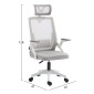 ΚΑΡΕΚΛΑ ΓΡΑΦΕΙΟΥ MATRON HM1226.02 ΛΕΥΚΟ PP--ΑΝΟΙΧΤΟ ΓΚΡΙ MESH 47x47x128Υεκ