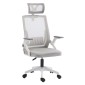 ΚΑΡΕΚΛΑ ΓΡΑΦΕΙΟΥ MATRON HM1226.02 ΛΕΥΚΟ PP--ΑΝΟΙΧΤΟ ΓΚΡΙ MESH 47x47x128Υεκ
