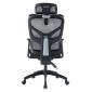 ΚΑΡΕΚΛΑ ΓΡΑΦΕΙΟΥ APEX HM1227.01 ΜΑΥΡO MESH & PP 68x68x120-130Υεκ