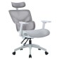 ΚΑΡΕΚΛΑ ΓΡΑΦΕΙΟΥ APEX HM1227.02 ΛΕΥΚΟ PP--ΑΝΟΙΧΤΟ ΓΚΡΙ MESH 68x68x120-130Υεκ