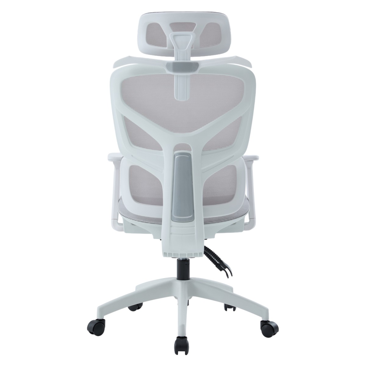 ΚΑΡΕΚΛΑ ΓΡΑΦΕΙΟΥ APEX HM1227.02 ΛΕΥΚΟ PP--ΑΝΟΙΧΤΟ ΓΚΡΙ MESH 68x68x120-130Υεκ