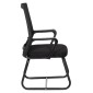 ΚΑΡΕΚΛΑ ΕΠΙΣΚΕΠΤΗ CASTER HM1228.01 PP--MESH--ΜΕΤΑΛΛΟ ΜΑΥΡΟ 46x52x94Υεκ