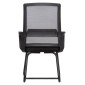 ΚΑΡΕΚΛΑ ΕΠΙΣΚΕΠΤΗ CASTER HM1228.01 PP--MESH--ΜΕΤΑΛΛΟ ΜΑΥΡΟ 46x52x94Υεκ