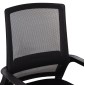 ΚΑΡΕΚΛΑ ΕΠΙΣΚΕΠΤΗ CASTER HM1228.01 PP--MESH--ΜΕΤΑΛΛΟ ΜΑΥΡΟ 46x52x94Υεκ