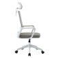 ΚΑΡΕΚΛΑ ΓΡΑΦΕΙΟΥ VELOCITY HM1229.02 ΛΕΥΚΟ PP--ΑΝΟΙΧΤΟ ΓΚΡΙ MESH 61x62x123Υεκ