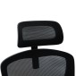 ΚΑΡΕΚΛΑ ΓΡΑΦΕΙΟΥ FLOATER HM1230.01 ΜΑΥΡO MESH & PP 62x62x106-116Υεκ