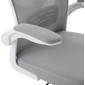 ΚΑΡΕΚΛΑ ΓΡΑΦΕΙΟΥ FLOATER HM1230.02 ΛΕΥΚΟ PP--ΑΝΟΙΧΤΟ ΓΚΡΙ MESH 62x62x106-116Υεκ