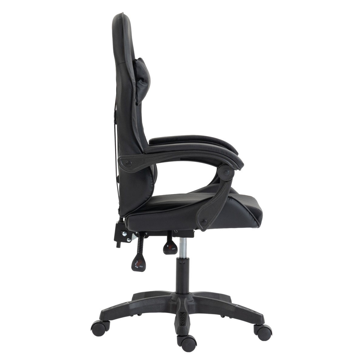 ΚΑΡΕΚΛΑ GAMING STRATUS HM1231.01 ΜΑΥΡΟ PVC--ΜΕ ΜΑΞIΛΑΡΑΚΙΑ ΜΕΣΗΣ/ΚΕΦΑΛΗΣ 62x62x119Υεκ