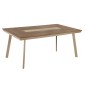 ΤΡΑΠΕΖΙ ΑΛΟΥΜΙΝΙΟΥ TABER HM5131.04 ΚΑΠΟΥΤΣΙΝΟ ΜΕ POLYWOOD TOP 200x100x75Υεκ
