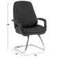 ΚΑΡΕΚΛΑ ΕΠΙΣΚΕΠΤΗ VELUM-s HM1235.01 ΜΑΥΡO PU--ΒΑΣΗ ΧΡΩΜΙΟΥ 71x60x100Υεκ.