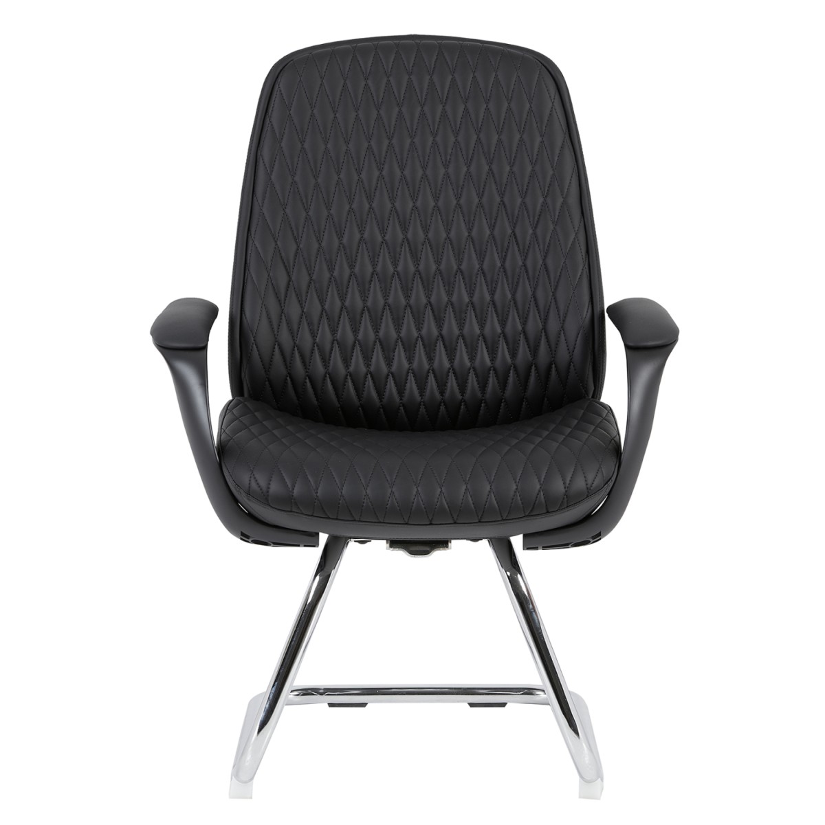 ΚΑΡΕΚΛΑ ΕΠΙΣΚΕΠΤΗ VELUM-s HM1235.01 ΜΑΥΡO PU--ΒΑΣΗ ΧΡΩΜΙΟΥ 71x60x100Υεκ.