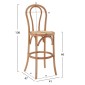ΣΚΑΜΠΟ ΜΠΑΡ KASSIDY ΞΥΛΙΝΟ ΑΠΟ ΟΞΙΑ DARK HONEY ΜΕ ΨΑΘΑ 41X47X108 HM8749.05