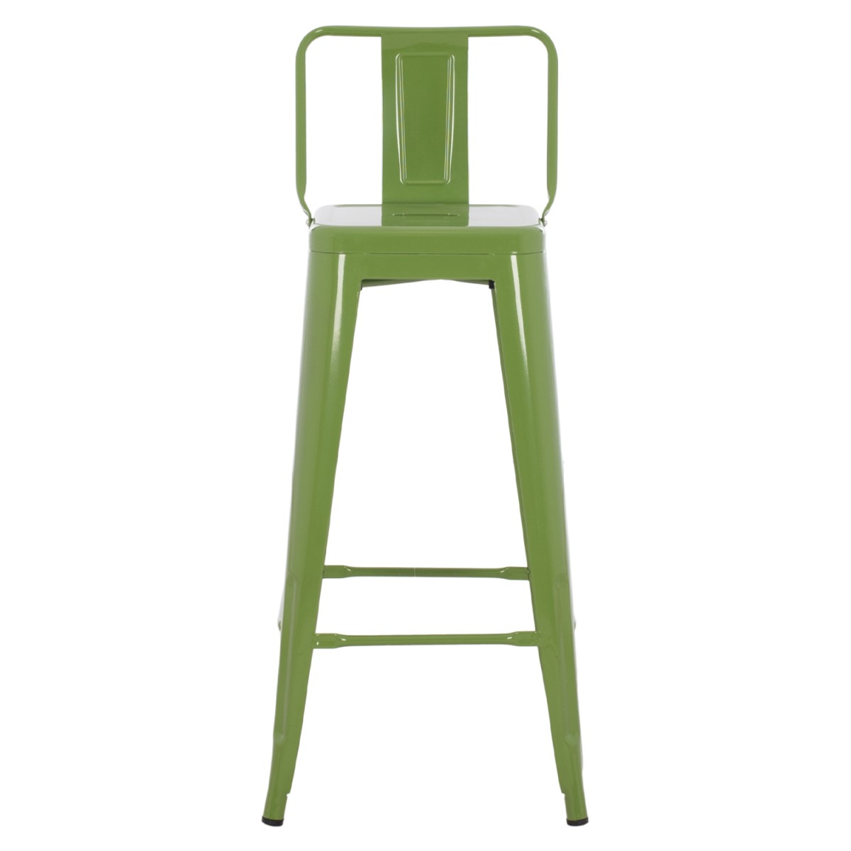ΣΚΑΜΠΟ BAR ΜΕΤΑΛΛΙΚΟ MELITA ME ΠΛΑΤΗ ΣΕ LIGHT OLIVE GREEN HM8643.13 43Χ43Χ100εκ.