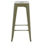 ΣΚΑΜΠΟ ΜΠΑΡ ΜΕΤΑΛΛΙΚΟ MELITA-PRO HM8642.43 ΣΕ DARK OLIVE 43x43x78Υεκ.