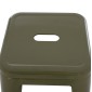 ΣΚΑΜΠΟ ΜΠΑΡ ΜΕΤΑΛΛΙΚΟ MELITA-PRO HM8642.43 ΣΕ DARK OLIVE 43x43x78Υεκ.