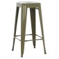 ΣΚΑΜΠΟ ΜΠΑΡ ΜΕΤΑΛΛΙΚΟ MELITA-PRO HM8642.43 ΣΕ DARK OLIVE 43x43x78Υεκ.