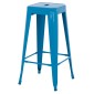 ΣΚΑΜΠΟ ΜΠΑΡ ΜΕΤΑΛΛΙΚΟ MELITA-PRO HM8642.48 ΣΕ ΜΠΛΕ 43x43x78Υεκ.