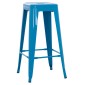 ΣΚΑΜΠΟ ΜΠΑΡ ΜΕΤΑΛΛΙΚΟ MELITA-PRO HM8642.48 ΣΕ ΜΠΛΕ 43x43x78Υεκ.