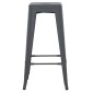ΣΚΑΜΠΟ ΜΠΑΡ ΜΕΤΑΛΛΙΚΟ MELITA-PRO HM8642.50 ΣΕ ΓΚΡΙ 43x43x78Υεκ.