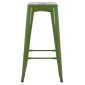 ΣΚΑΜΠΟ ΜΠΑΡ ΜΕΤΑΛΛΙΚΟ MELITA-PRO HM8642.53 ΣΕ LIGHT OLIVE GREEN 43x43x78Υεκ.