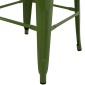 ΣΚΑΜΠΟ ΜΠΑΡ ΜΕΤΑΛΛΙΚΟ MELITA-PRO HM8642.53 ΣΕ LIGHT OLIVE GREEN 43x43x78Υεκ.