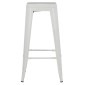 ΣΚΑΜΠΟ ΜΠΑΡ ΜΕΤΑΛΛΙΚΟ MELITA-PRO HM8642.41 ΣΕ ΛΕΥΚΟ ΜΑΤ 43x43x78Υεκ.