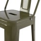 ΣΚΑΜΠΟ BAR ME ΠΛΑΤΗ ΜΕΤΑΛΛΙΚΟ MELITA-PRO HM8643.43 DARK OLIVE GREEN 42x42x100Υεκ.