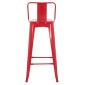 ΣΚΑΜΠΟ BAR ME ΠΛΑΤΗ ΜΕΤΑΛΛΙΚΟ MELITA-PRO HM8643.44 ΚΟΚΚΙΝΟ 42x42x100Υεκ.