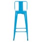 ΣΚΑΜΠΟ BAR-PRO ME ΠΛΑΤΗ ΜΕΤΑΛΛΙΚΟ MELITA HM8643.48 ΜΠΛΕ 42x42x100Υεκ.