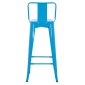 ΣΚΑΜΠΟ BAR-PRO ME ΠΛΑΤΗ ΜΕΤΑΛΛΙΚΟ MELITA HM8643.48 ΜΠΛΕ 42x42x100Υεκ.