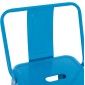 ΣΚΑΜΠΟ BAR-PRO ME ΠΛΑΤΗ ΜΕΤΑΛΛΙΚΟ MELITA HM8643.48 ΜΠΛΕ 42x42x100Υεκ.