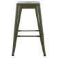 ΣΚΑΜΠΟ ΜΕΣΑΙΟΥ ΥΨΟΥΣ ΜΕΤΑΛΛΙΚΟ MELITA-PRO HM8573.43 DARK OLIVE GREEN 43x43x67Υεκ.