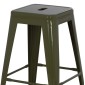 ΣΚΑΜΠΟ ΜΕΣΑΙΟΥ ΥΨΟΥΣ ΜΕΤΑΛΛΙΚΟ MELITA-PRO HM8573.43 DARK OLIVE GREEN 43x43x67Υεκ.