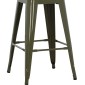 ΣΚΑΜΠΟ ΜΕΣΑΙΟΥ ΥΨΟΥΣ ΜΕΤΑΛΛΙΚΟ MELITA-PRO HM8573.43 DARK OLIVE GREEN 43x43x67Υεκ.