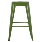 ΣΚΑΜΠΟ ΜΕΣΑΙΟΥ ΥΨΟΥΣ ΜΕΤΑΛΛΙΚΟ MELITA-PRO HM8573.53 ΣΕ LIGHT OLIVE GREEN 43x43x67Υεκ.