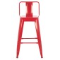 ΣΚΑΜΠΟ ΜΠΑΡ ΜΕΣΑΙΟΥ ΥΨΟΥΣ ΜΕΤΑΛΛΙΚΟ MELITA-PRO HM8574.44 ΚΟΚΚΙΝΟ 43x43x88Υεκ.