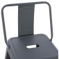 ΣΚΑΜΠΟ ΜΠΑΡ ΜΕΣΑΙΟΥ ΥΨΟΥΣ ΜΕΤΑΛΛΙΚΟ MELITA-PRO HM8574.50 ΓΚΡΙ 43x43x88Υεκ.