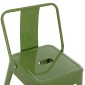 ΣΚΑΜΠΟ ΜΠΑΡ ΜΕΣΑΙΟΥ ΥΨΟΥΣ ΜΕΤΑΛΛΙΚΟ MELITA-PRO HM8574.53 LIGHT OLIVE GREEN 43x43x88Υεκ.