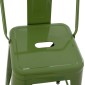 ΣΚΑΜΠΟ ΜΠΑΡ ΜΕΣΑΙΟΥ ΥΨΟΥΣ ΜΕΤΑΛΛΙΚΟ MELITA-PRO HM8574.53 LIGHT OLIVE GREEN 43x43x88Υεκ.