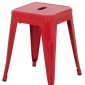 ΣΚΑΜΠΟ ΜΕΤΑΛΛΙΚΟ MELITA HM0096.44 ΣΕ ΚΟΚΚΙΝΟ ΧΡΩΜΑ 37x37x45Υεκ.