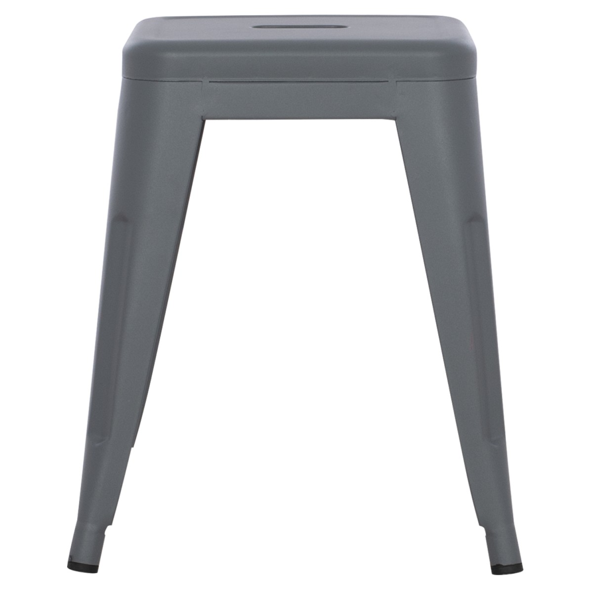ΣΚΑΜΠΟ ΜΕΤΑΛΛΙΚΟ MELITA HM0096.50 ΣΕ ΓΚΡΙ ΜΑΤ ΧΡΩΜΑ 37x37x45Υεκ.