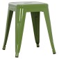 ΣΚΑΜΠΟ ΜΕΤΑΛΛΙΚΟ MELITA HM0096.53 ΣΕ LIGHT OLIVE GREEN ΧΡΩΜΑ 37x37x45Υεκ.