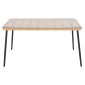 ΤΡΑΠΕΖΙ ΟΡΘΟΓΩΝΙΟ ALLEGRA HM5537.11 ΜΕΤΑΛ.ΜΑΥΡΟ-P.E. RATTAN ΦΥΣΙΚΟ 139,5x79,5x73Υεκ.